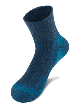 TFO 男士户外运动羊毛袜加厚保暖弹力透气中筒袜徒步袜运动休闲袜