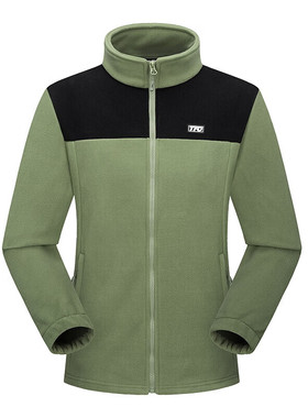 TFO户外运动抓绒衣男冲锋衣内胆2024年新款加厚保暖防风上衣外套