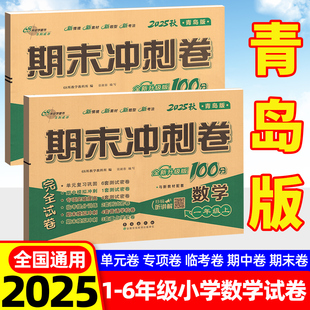 卷真题教材同步练习期中检测单元 全套试卷单元 测试卷 期末冲刺100分试卷五四制六三制一年级二三四五六年级上下册人教版 数学青岛版
