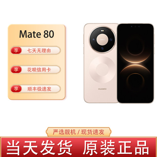 Huawei/华为 Mate 80麒麟 9020 第二代红枫影像 双向北斗卫星消息