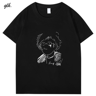 权志龙GD演唱会同款奉俊昊漫画头像纯棉男女短袖T恤周边应援衣服