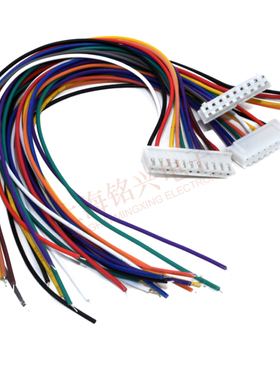 XH2.54mm彩色电子连接线 2P/3/4/5/6/7/8/10-12Pin 22AWG/24AWG