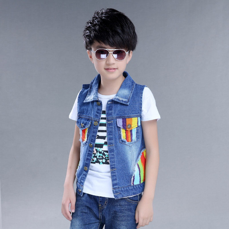 Gilet garcon DUOMAIDOU en toile - Ref 2067588 Image 5