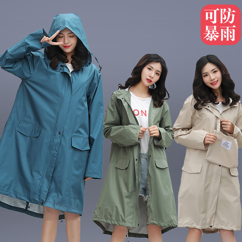 2026新款雨衣女中长款徒步防暴雨成人雨披男出口轻薄速干防雨雨披