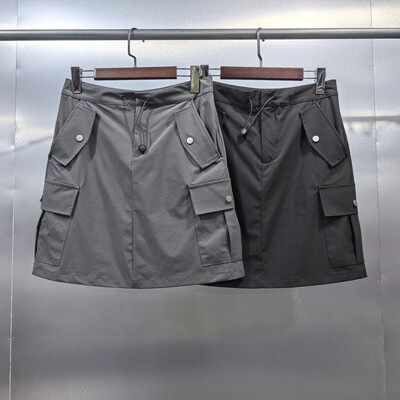 A04-160402-PAS夏款抽绳百搭显瘦工装短裙