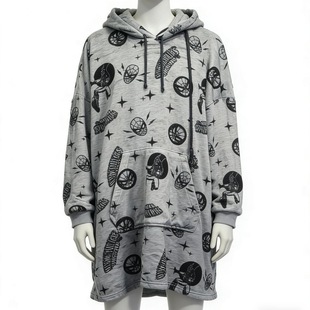 满印涂鸦印花宽松百搭舒适保暖家居服 JJF秋冬款 K04 121510