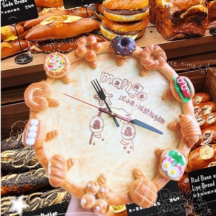 手工diy食玩粘土材料幼儿园亲子手工课程面包时钟超轻粘土