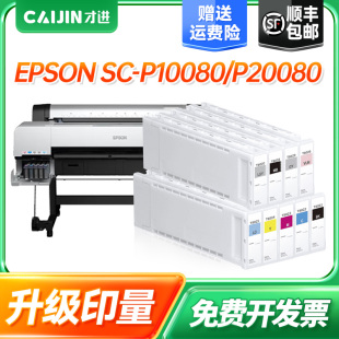 9墨水盒彩色打印一体机墨盒墨水 P20080墨盒T8021 才进T802墨盒适用EPSON爱普生SC P10080绘图仪打印机墨盒SC