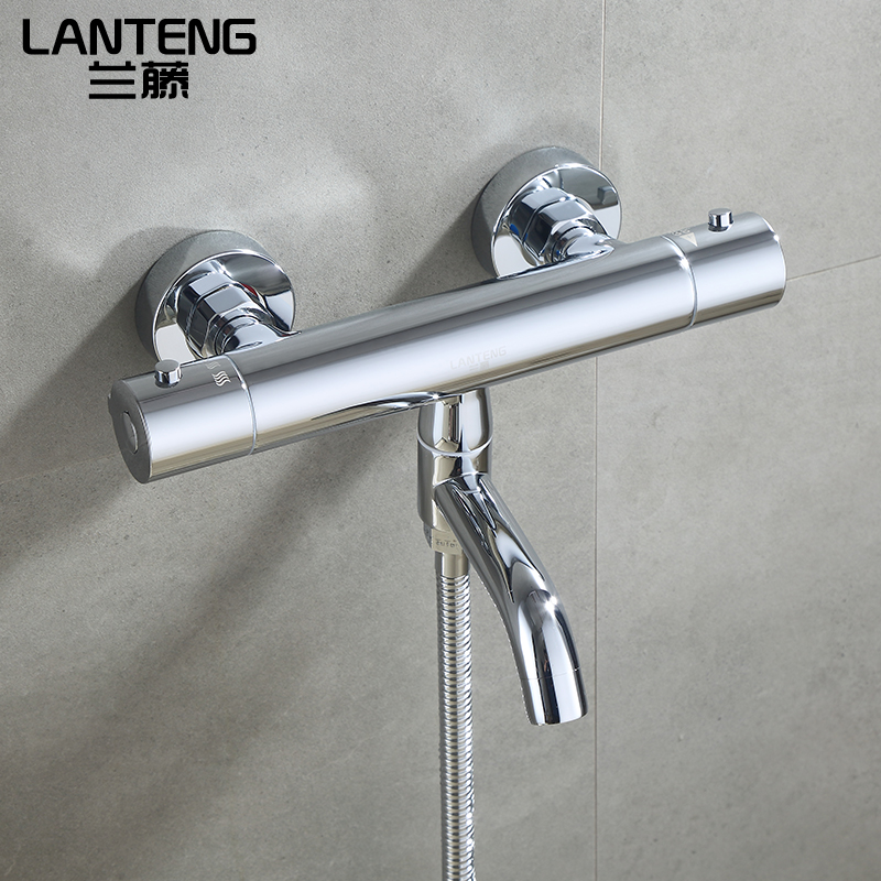 兰藤恒温混水阀花洒套装浴缸