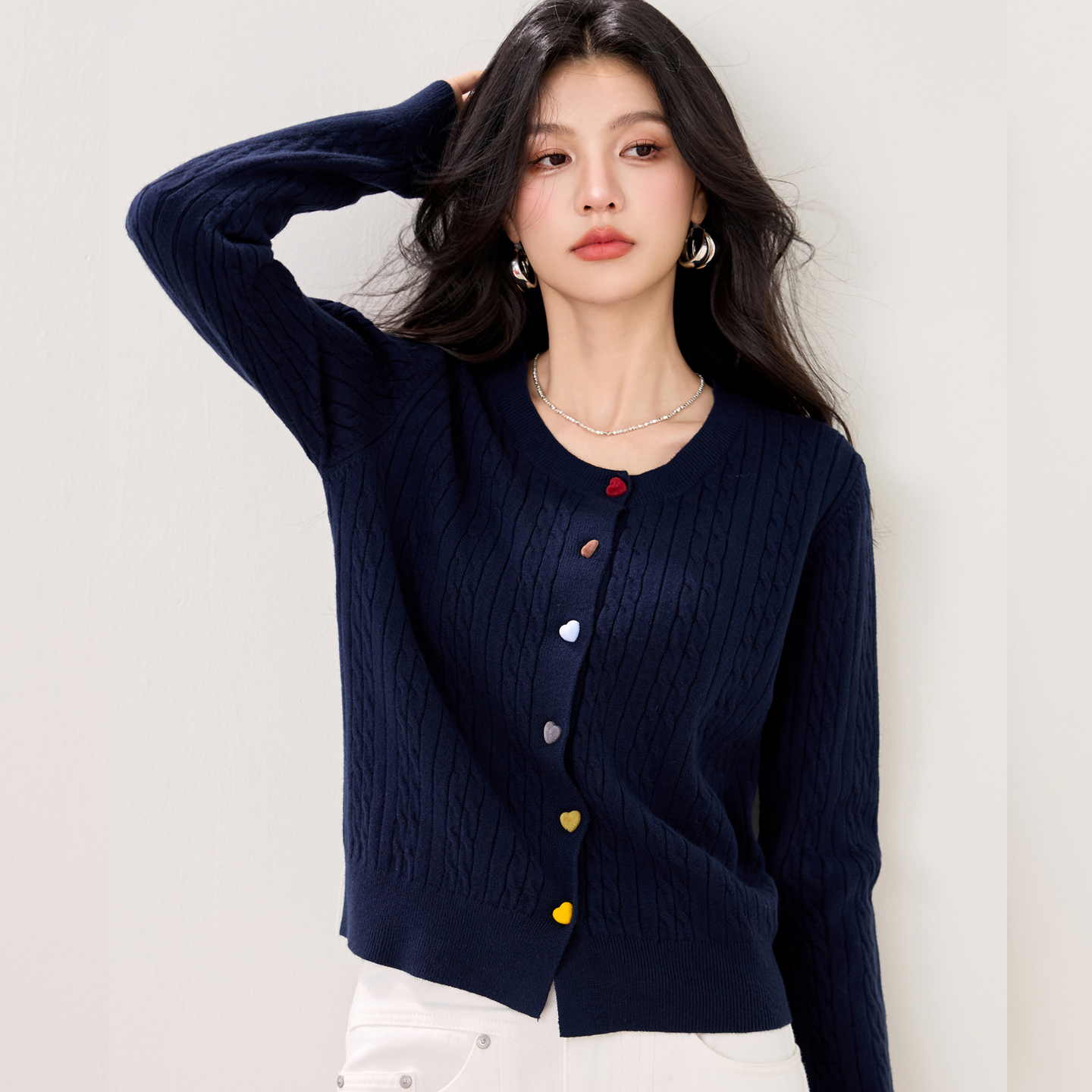 小个子短款毛衣外套秋冬针织开衫