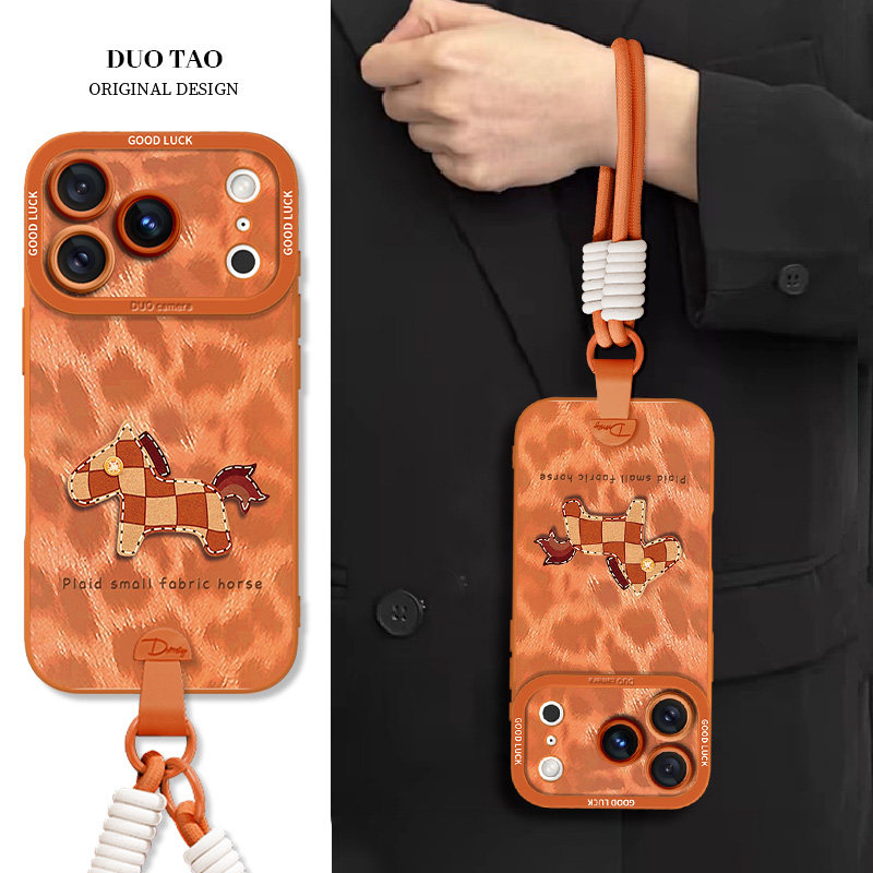 适用苹果17promax手机壳新款豹纹棋盘小马iPhone17pro液态硅胶镜头全包防摔16创意高级感卡通可爱15情侣女外,3C数码配件,手机保护套/壳,淘宝优惠券,粉丝福利购,淘宝优惠卷