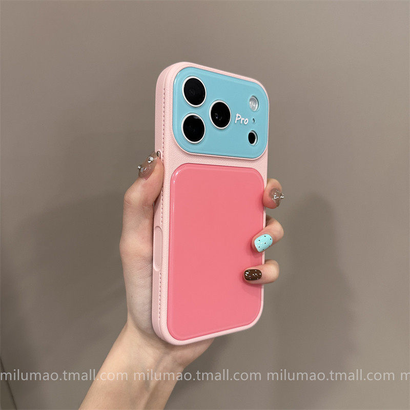 适用苹果17promax手机壳新款iPhone17Pro镜头全包防摔创意高级感16轻奢简约小众ins元气多巴胺撞色网红情侣女