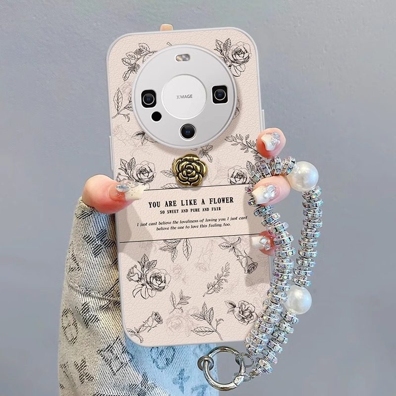 适用华为mate70pro手机壳新款满屏玫瑰MATE60pro+高级感镜头全包防摔保护套pura70pro网红创意轻奢时尚个性女