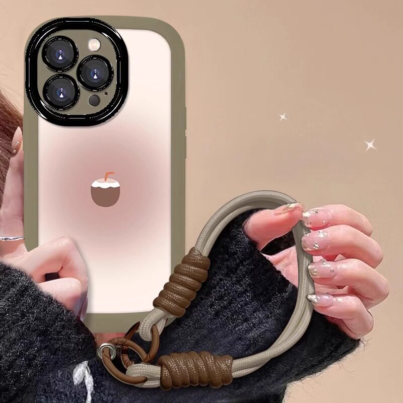 【进口硅胶】适用苹果16promax手机壳新款渐变椰子iphone15pro高级感镜头全包防摔保护套14网红渐变简约创意