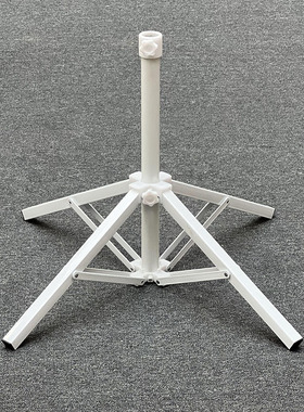 户外遮阳伞摆摊大伞底座四脚固定铁架座墩太阳伞折叠十字伞架支架