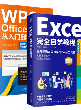 正版Excel完全自学教程WPS Office办公应用从入门到精通办公软件由浅入深系统学习表格制作函数教程初学者从入门到精通书籍