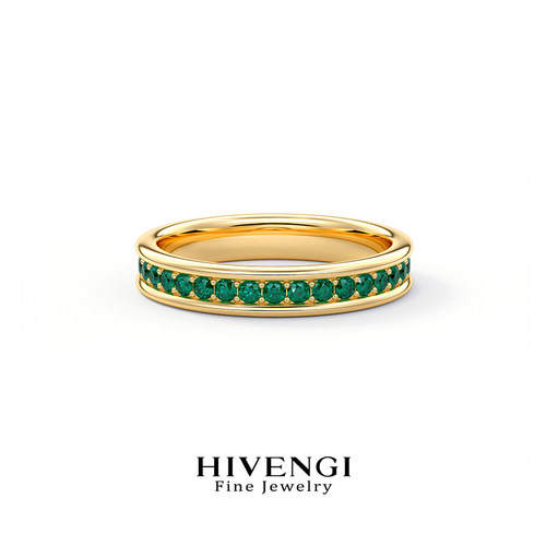 彩宝对戒情侣对戒时尚轻奢