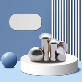 M3M4M5M6M8M10M12不锈钢304半圆头实芯铆钉 园头实心铆钉 GB867