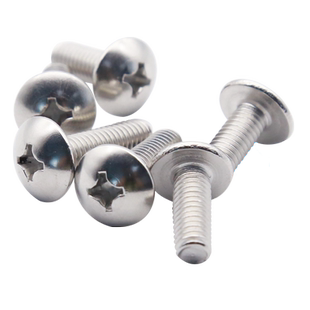 M2M2.5M3M4M5M6M8不锈钢304十字大扁头机螺丝半圆头螺丝JISB1111T