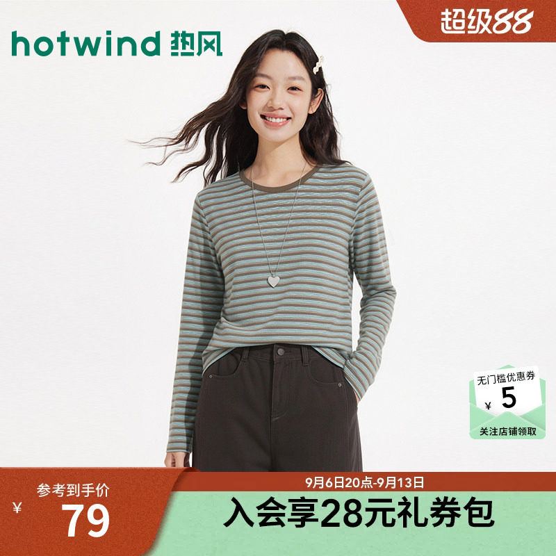2026年秋季新款女士撞色长袖T恤