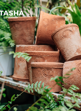 塔莎的花园粗陶盆复古怀旧花盆花园阳台多肉瓦盆花架花卉种植盆