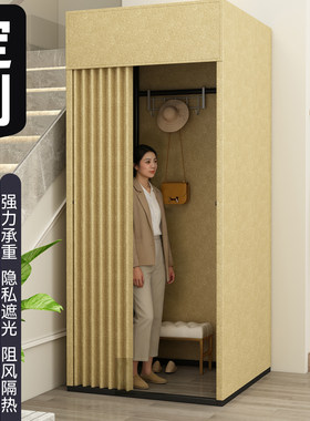 商场户外带顶落地试衣间可移动