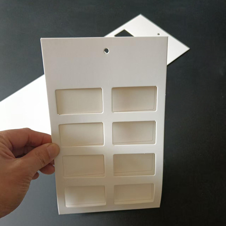 8格面料色样本卡定制高档纺织品面布料色卡窗纱帘辅料样本挂吊牌图片
