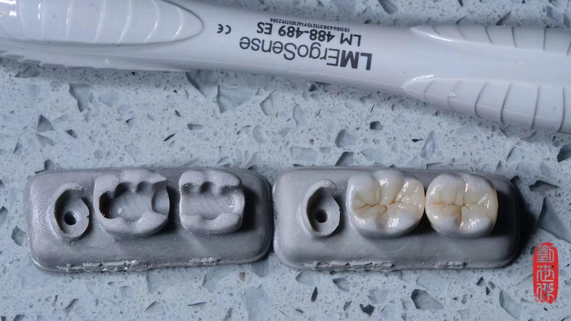 牙医 树脂堆塑二类洞练习模型 牙模颜色随机