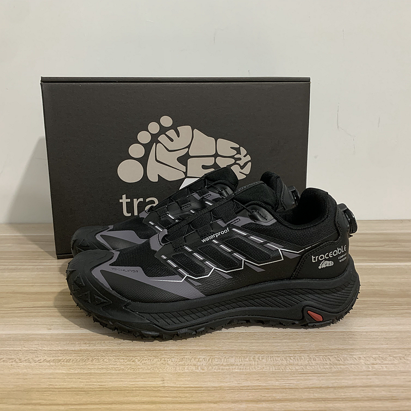 正品Traceable男士纽扣防泼水轻便防滑耐磨户外徒步越野跑鞋男鞋