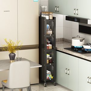 20cm公分宽的夹缝柜落地多层厨房冰箱置物架侧收纳超窄缝隙储物柜