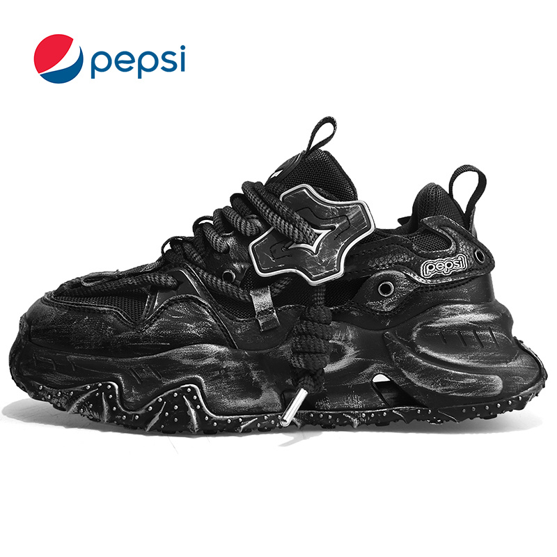Pepsi/百事男鞋春夏国潮牌网面老爹鞋潮流爆款学生运动鞋男脏脏鞋