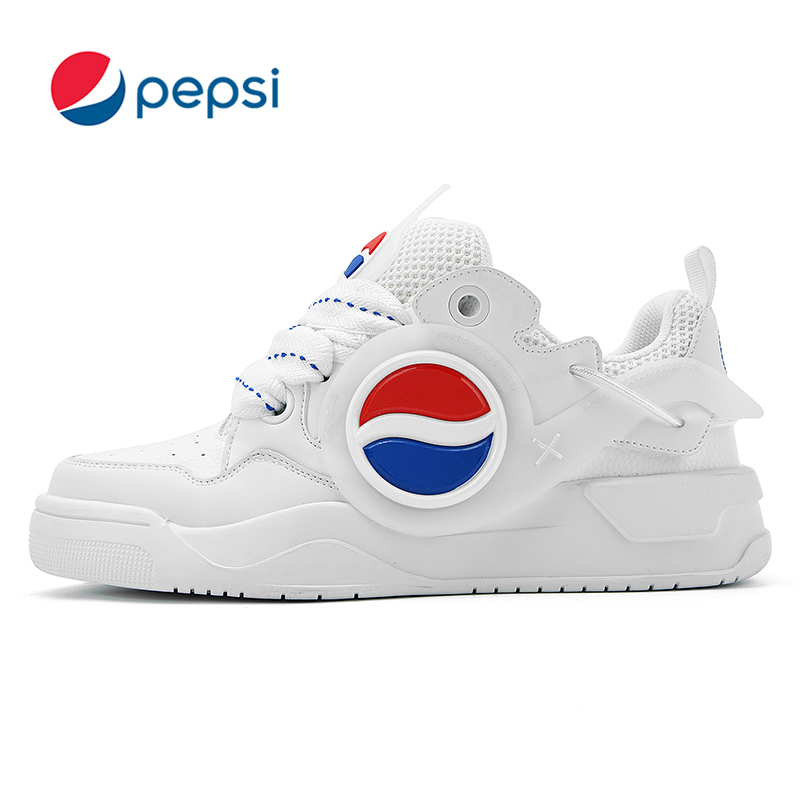 PEPSI百事小白鞋厚底增高板鞋