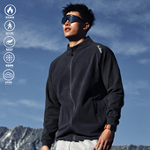 健身t恤拉链打底衫 andtime德绒外套加厚加绒保暖立领长袖 训练修身