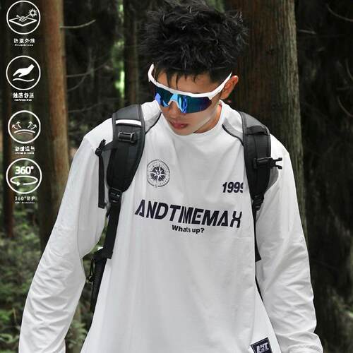 andtime美式冰感T恤长袖