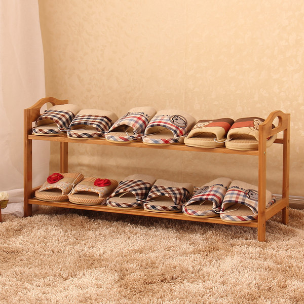 翠竹居 楠竹 简易鞋架 置物架 优惠券后￥19.9包邮 送防尘垫