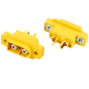 XT60E1锂电池连接器公头 XT60H母头线XT60U航模电调香蕉插头镀金