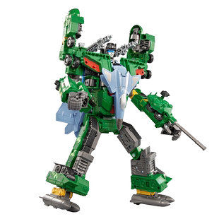 新乐新合金变形坦克军事系列航天飞机军舰儿童男孩拼装机器人玩具