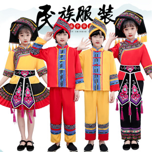 三月三广西壮族儿童服装男女童少数民族苗族瑶族傣族白族侗族服饰