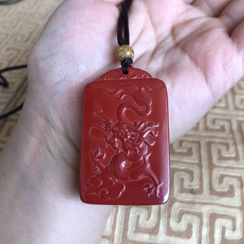 龙牌生肖项链坠霸气风男友帝王砂