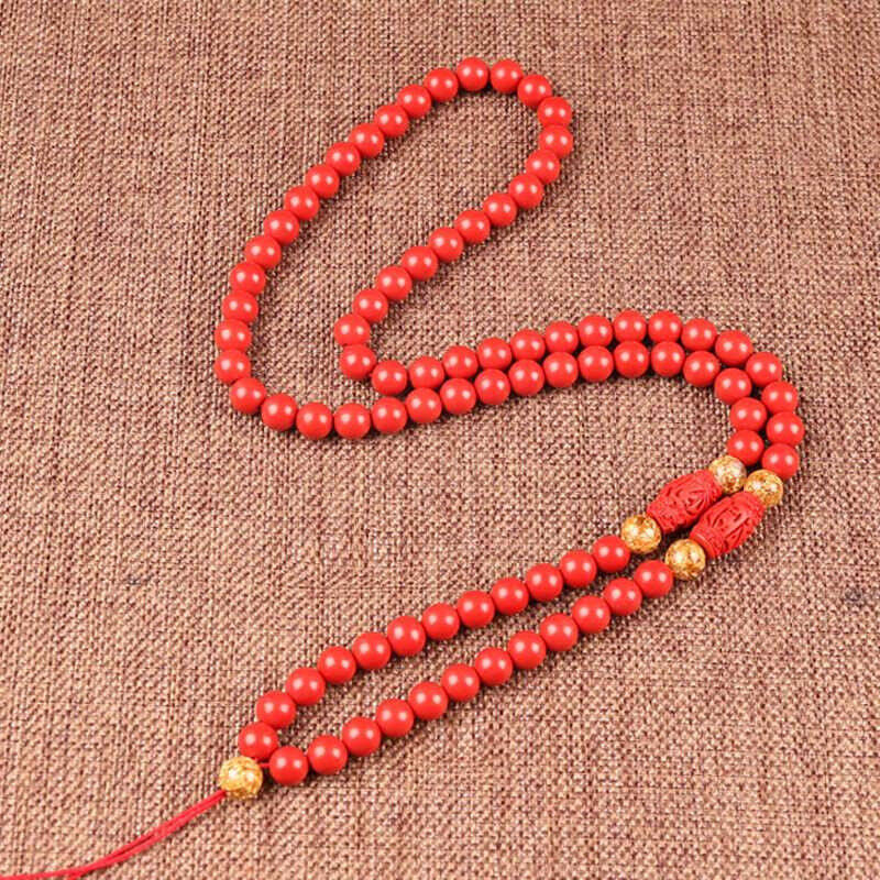 翡翠和田玉吊坠挂绳红色珠链挂绳黑曜石挂件吊坠挂绳佛珠项链挂绳