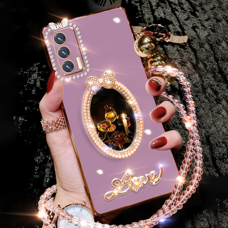 realmeV15硅胶创意手机壳补妆镜