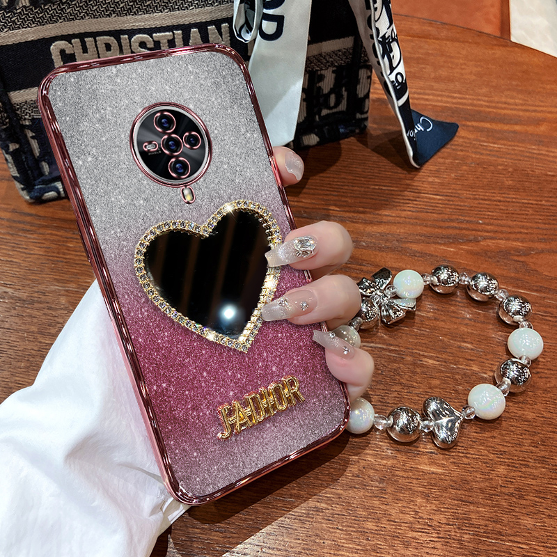 vivoS6手机壳vivo S6保护硅胶套5G全包防摔V1962A透明vivis软壳viovs带镜子vovis男女65g新款vovos网红6s简约