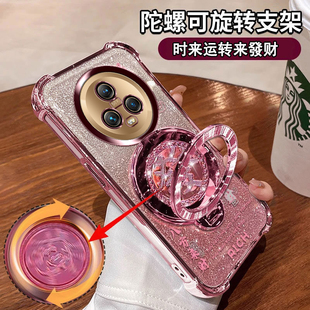 适用于华为荣耀magic5手机壳高档外壳mgaic5pro四角气囊PGT一AN00网红爆款大气AN10全包镜头膜majic5硅胶软壳