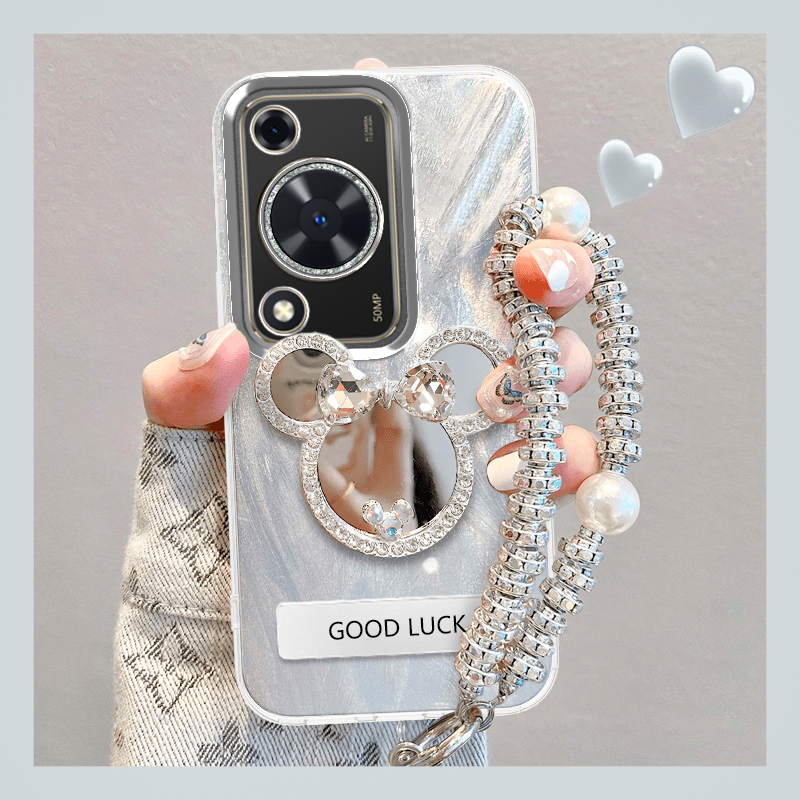 羽纱手机壳保护套补妆镜新款潮流