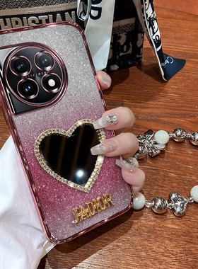 一加11手机壳1加11保护硅胶套镜头全包防摔PHB110软壳oneplus创意十一后外壳pro男女115g超薄新款带镜子手链