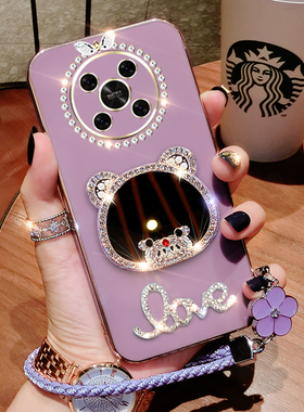 华为nzone50pro手机壳智选zone50por保护套5G硅胶SP210全包防摔软壳可爱nz0nesp210中国移动女带镜子新款钻潮