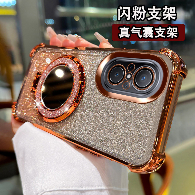 适用于华为荣耀50se手机壳防摔气质JLH一AN00四角气囊honor50es化妆镜5G镜头膜全包JLHAN硅胶软壳ANOO高档jlh