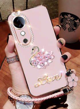 vivos19手机壳viv0s19pro保护套vovos19pr0防摔vlvos19por全包viwos18e潮女v2364a创意v2362可爱镶钻高质感