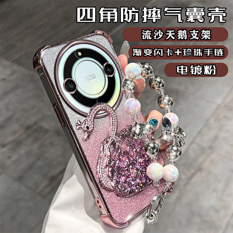 荣耀x9d手机壳四角气囊镜头膜