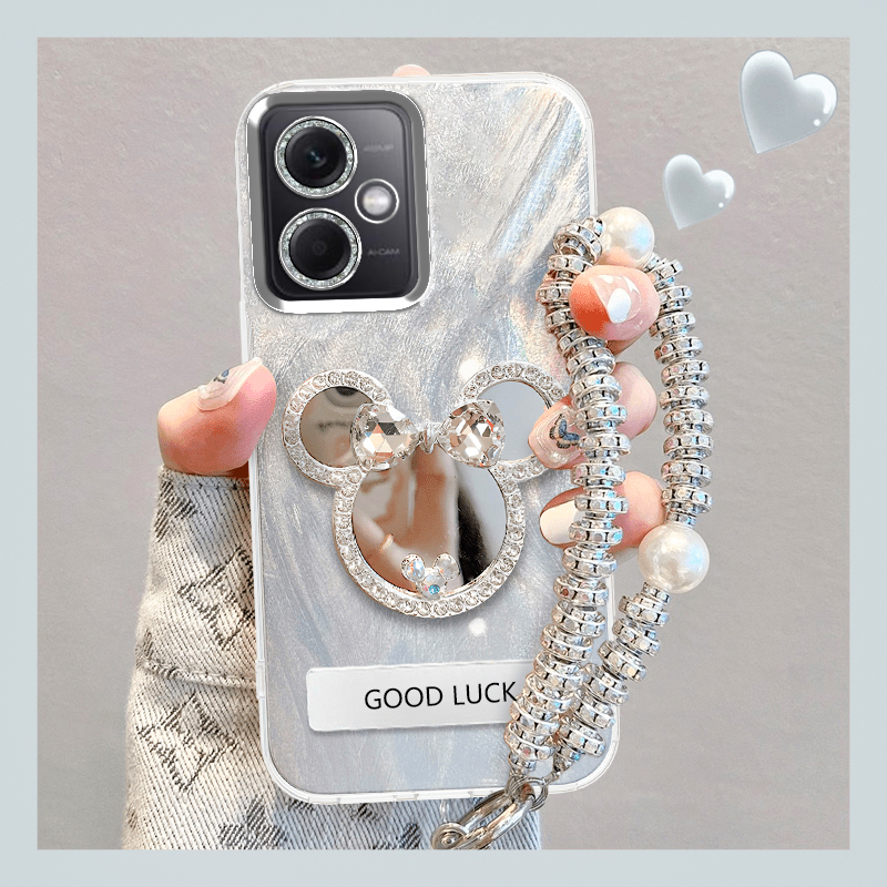 羽纱手机壳保护套补妆镜新款潮流